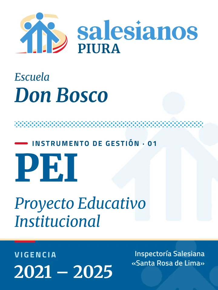 Portada del Proyecto Educativo Institucional (PEI) — Don Bosco – Piura, vigencia 2026