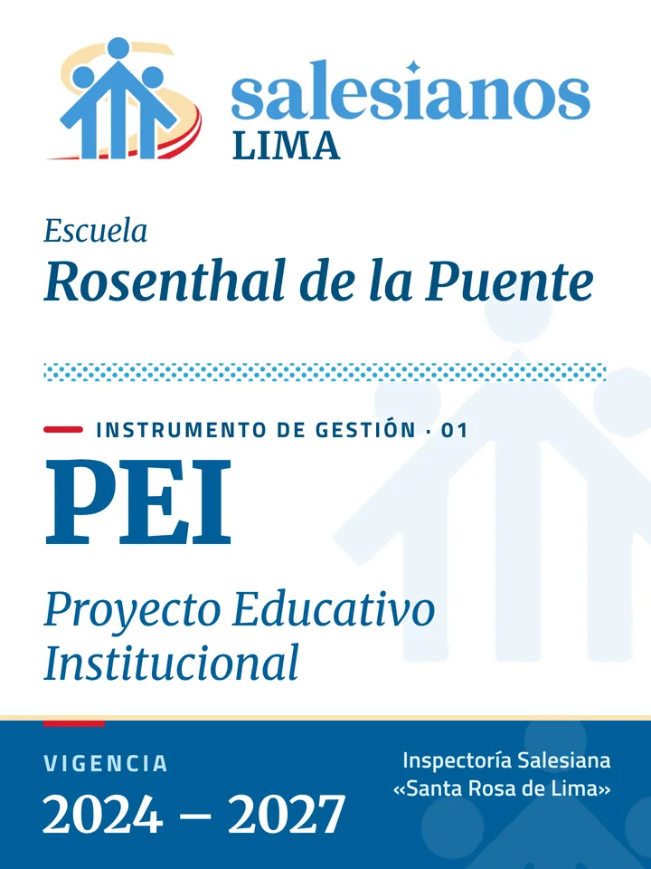 Portada del Proyecto Educativo Institucional (PEI) — Rosenthal de la Puente – Lima, vigencia 2026