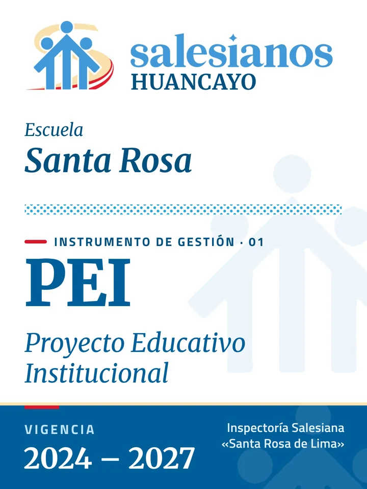 Portada del Proyecto Educativo Institucional (PEI) — Santa Rosa – Huancayo, vigencia 2026